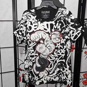 Popeye‎ Beast Mode Graphic Tee Shirt Large
